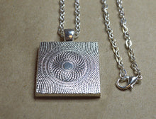 VIOLET PURPLE Pendant Resin Necklace, Abstract Jewelry handmade