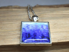 BLUE CODE Pendant #1022 Necklace - Wearable Art, abstract