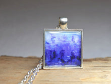 BLUE CODE Pendant #1022 Necklace - Wearable Art, abstract