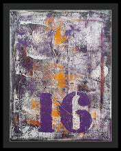 LUCKY NUMBER 16 - Framed Print #1061