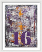 LUCKY NUMBER 16 - Framed Print #1061