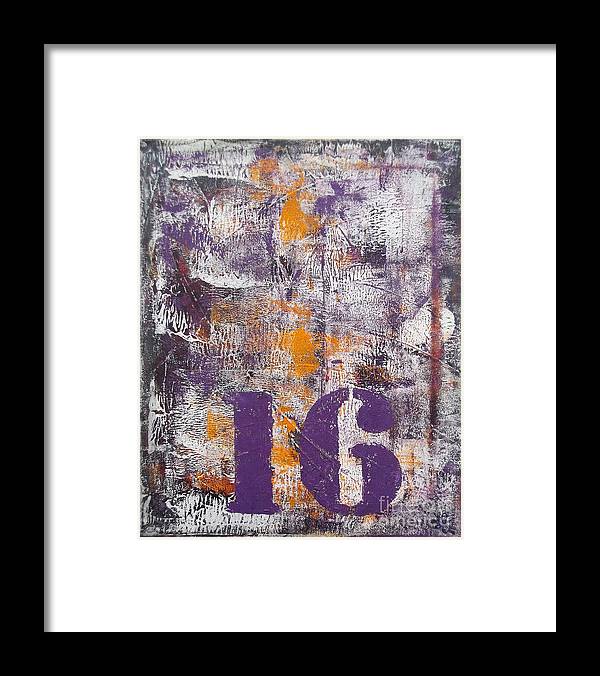 LUCKY NUMBER 16 - Framed Print #1061