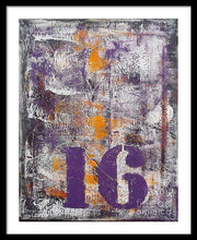 LUCKY NUMBER 16 - Framed Print #1061