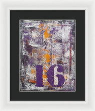 LUCKY NUMBER 16 - Framed Print #1061