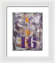 LUCKY NUMBER 16 - Framed Print #1061
