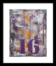 LUCKY NUMBER 16 - Framed Print #1061