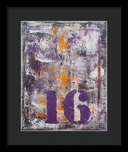 LUCKY NUMBER 16 - Framed Print #1061