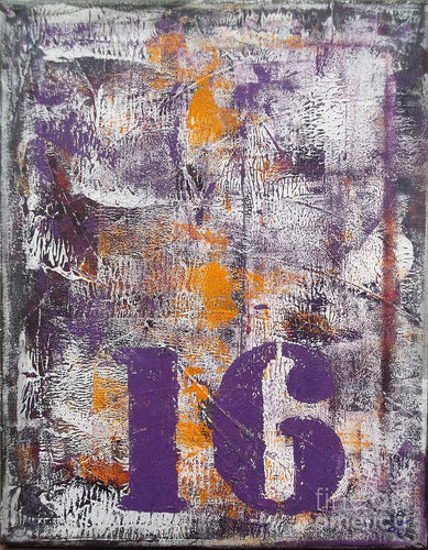 LUCKY NUMBER 16 - Art Print #1061