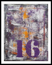 LUCKY NUMBER 16 - Framed Print #1061
