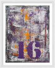 LUCKY NUMBER 16 - Framed Print #1061