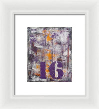 LUCKY NUMBER 16 - Framed Print #1061