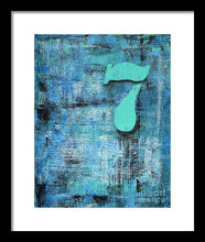 LUCKY NUMBER 7 - Framed Print #1060
