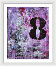 LUCKY NUMBER 8 - Framed Print #1058