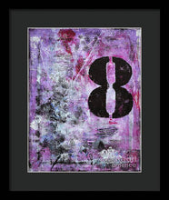 LUCKY NUMBER 8 - Framed Print #1058