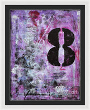 LUCKY NUMBER 8 - Framed Print #1058