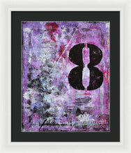 LUCKY NUMBER 8 - Framed Print #1058