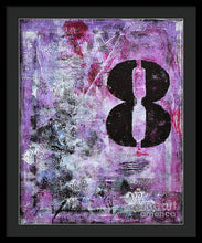LUCKY NUMBER 8 - Framed Print #1058