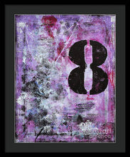 LUCKY NUMBER 8 - Framed Print #1058