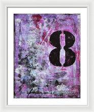 LUCKY NUMBER 8 - Framed Print #1058