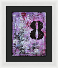 LUCKY NUMBER 8 - Framed Print #1058