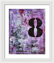LUCKY NUMBER 8 - Framed Print #1058