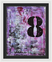 LUCKY NUMBER 8 - Framed Print #1058