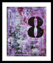 LUCKY NUMBER 8 - Framed Print #1058