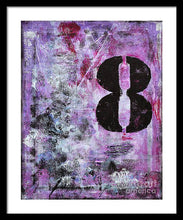 LUCKY NUMBER 8 - Framed Print #1058