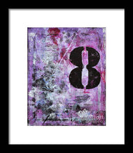 LUCKY NUMBER 8 - Framed Print #1058