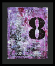 LUCKY NUMBER 8 - Framed Print #1058