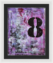 LUCKY NUMBER 8 - Framed Print #1058