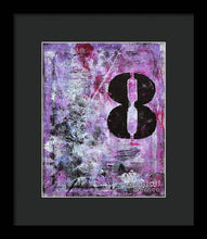 LUCKY NUMBER 8 - Framed Print #1058