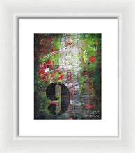 LUCKY NUMBER 9 - Framed Print #1059
