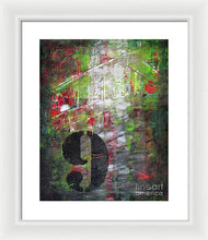 LUCKY NUMBER 9 - Framed Print #1059