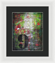 LUCKY NUMBER 9 - Framed Print #1059