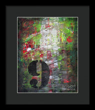 LUCKY NUMBER 9 - Framed Print #1059