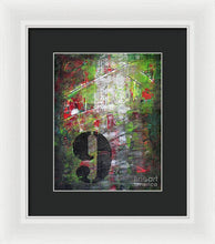 LUCKY NUMBER 9 - Framed Print #1059