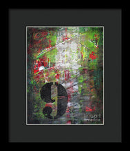 LUCKY NUMBER 9 - Framed Print #1059