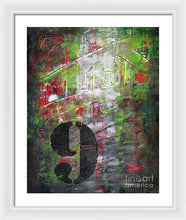 LUCKY NUMBER 9 - Framed Print #1059