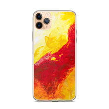 IPHONE CASE Yellow Red Abstract Art for Apple Phones