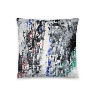 Black and White Abstract THROW PILLOW
