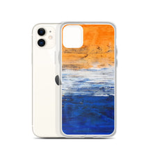 IPHONE CASE Blue Orange Contemporary Art for Apple