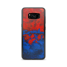Blue Red PHONE CASE Cover for Samsung Galaxy Phones Abstract Design