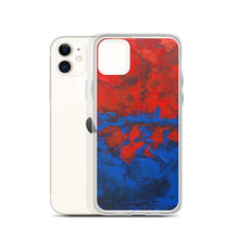 Blue Red IPHONE CASE Cover Artsy Abstract Design