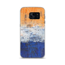 Edgy PHONE CASE for Samsung Phones - Abstract Orange Blue White