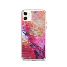 Artsy Heart IPHONE CASE for iPhones printed with Pink Orange Abstract Art