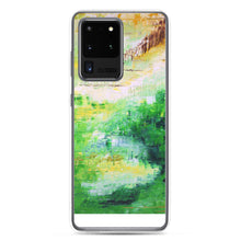 PHONE CASE for Galaxy for Artsy People - Bright Green Abstract