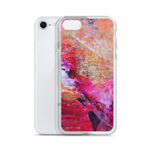 Artsy Heart IPHONE CASE for iPhones printed with Pink Orange Abstract Art