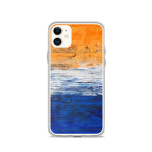 IPHONE CASE Blue Orange Contemporary Art for Apple