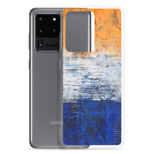 Edgy PHONE CASE for Samsung Phones - Abstract Orange Blue White